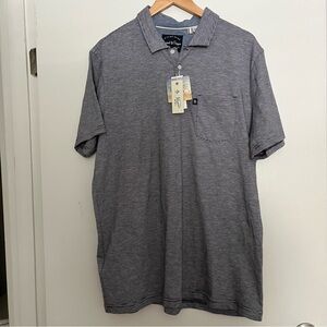 Penguin men’s slub short sleeve polo shirt XL dark sapphire NWT